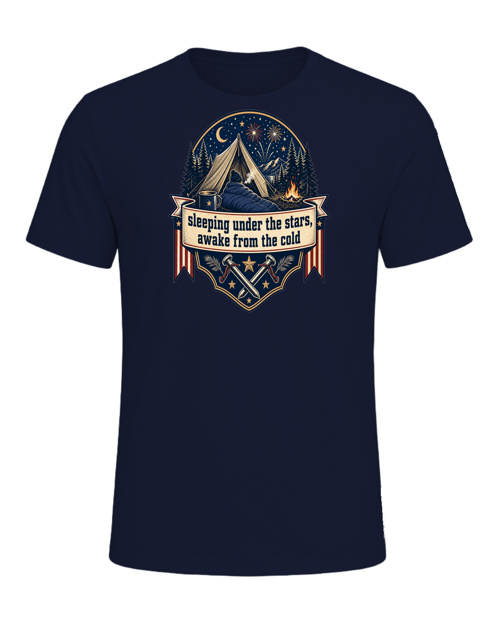 sleeping under the stars, awake from the cold — Navy