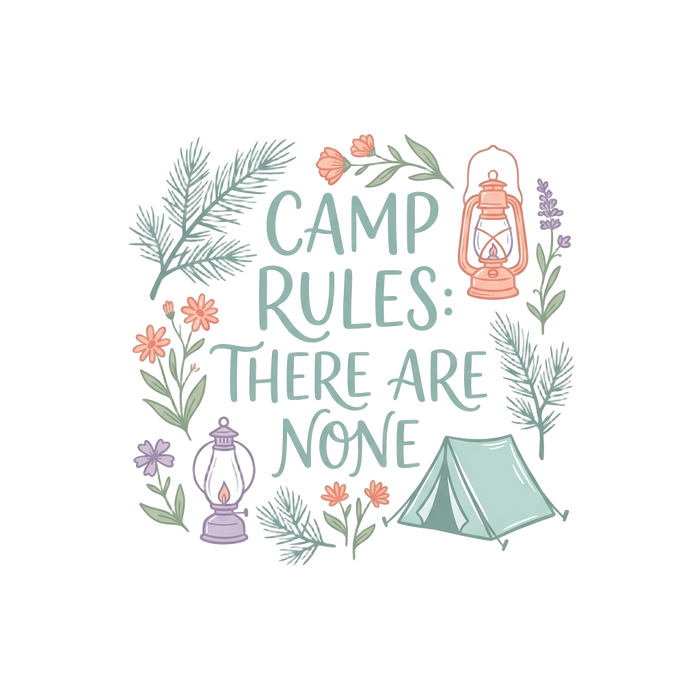 CAMP RULES: THERE ARE NONE — Soft Pastel Tee