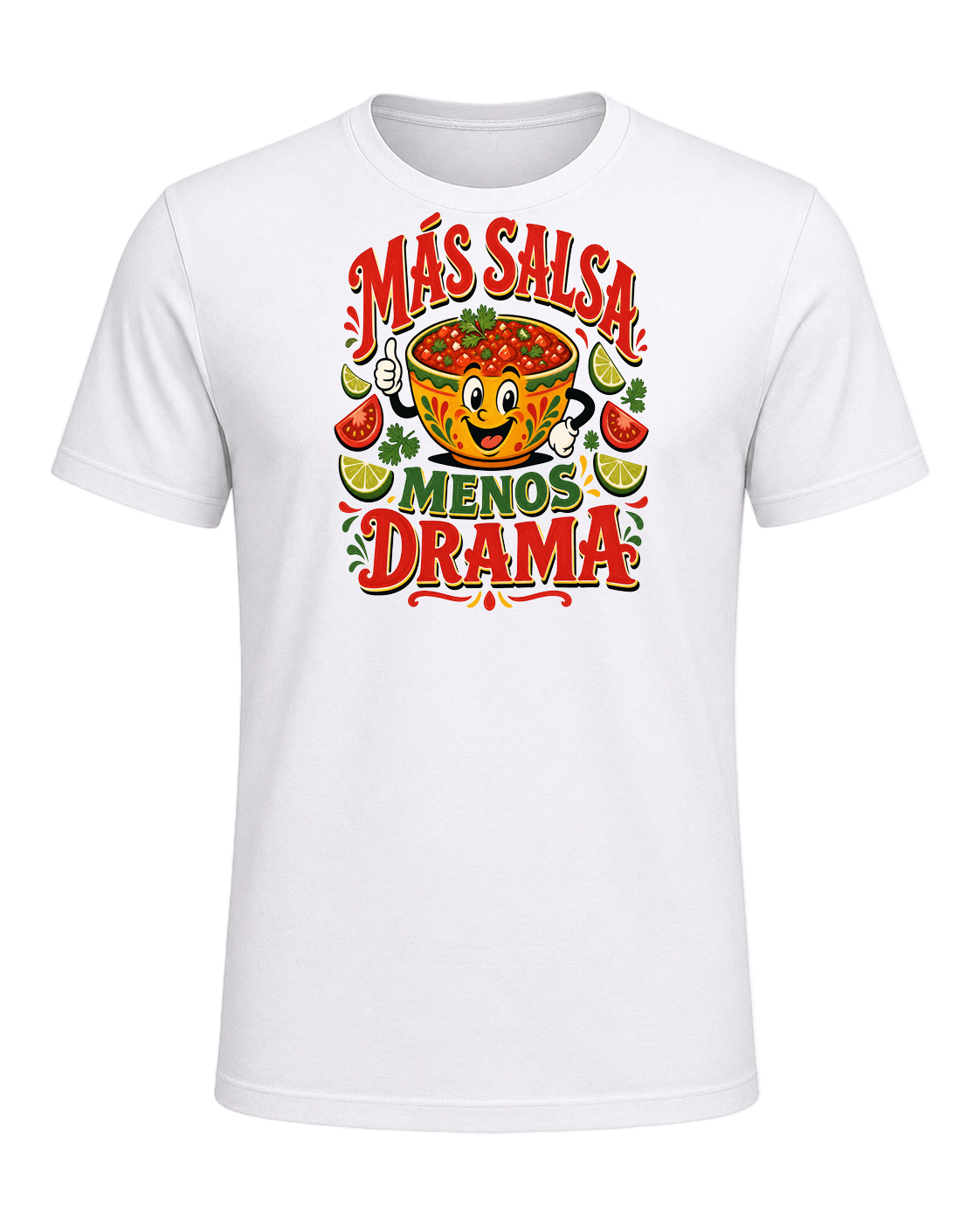 Más Salsa Menos Drama — White
