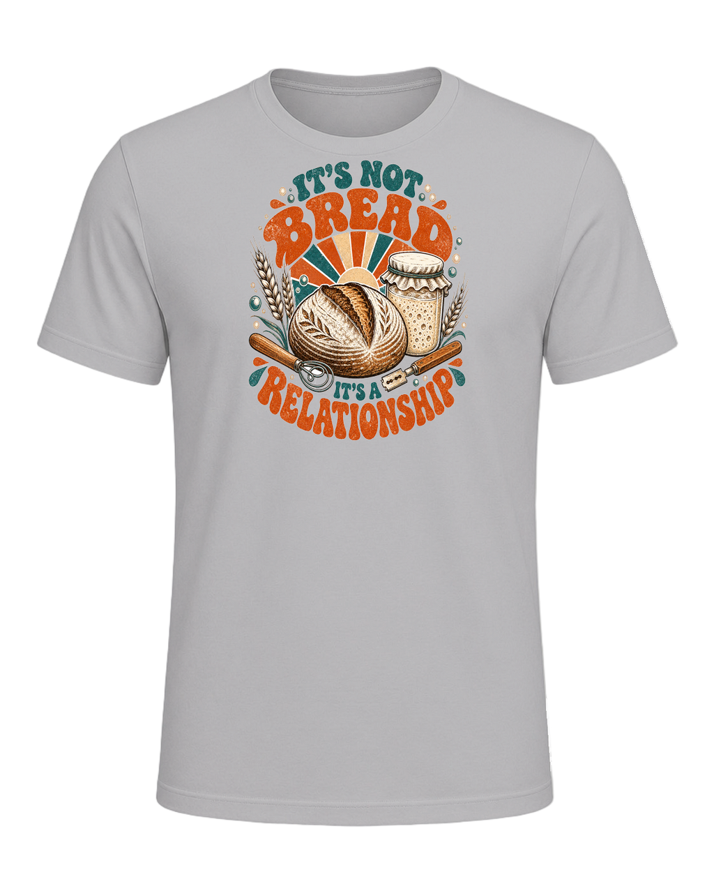 IT'S NOT BREAD IT'S A RELATIONSHIP — Athletic Heather