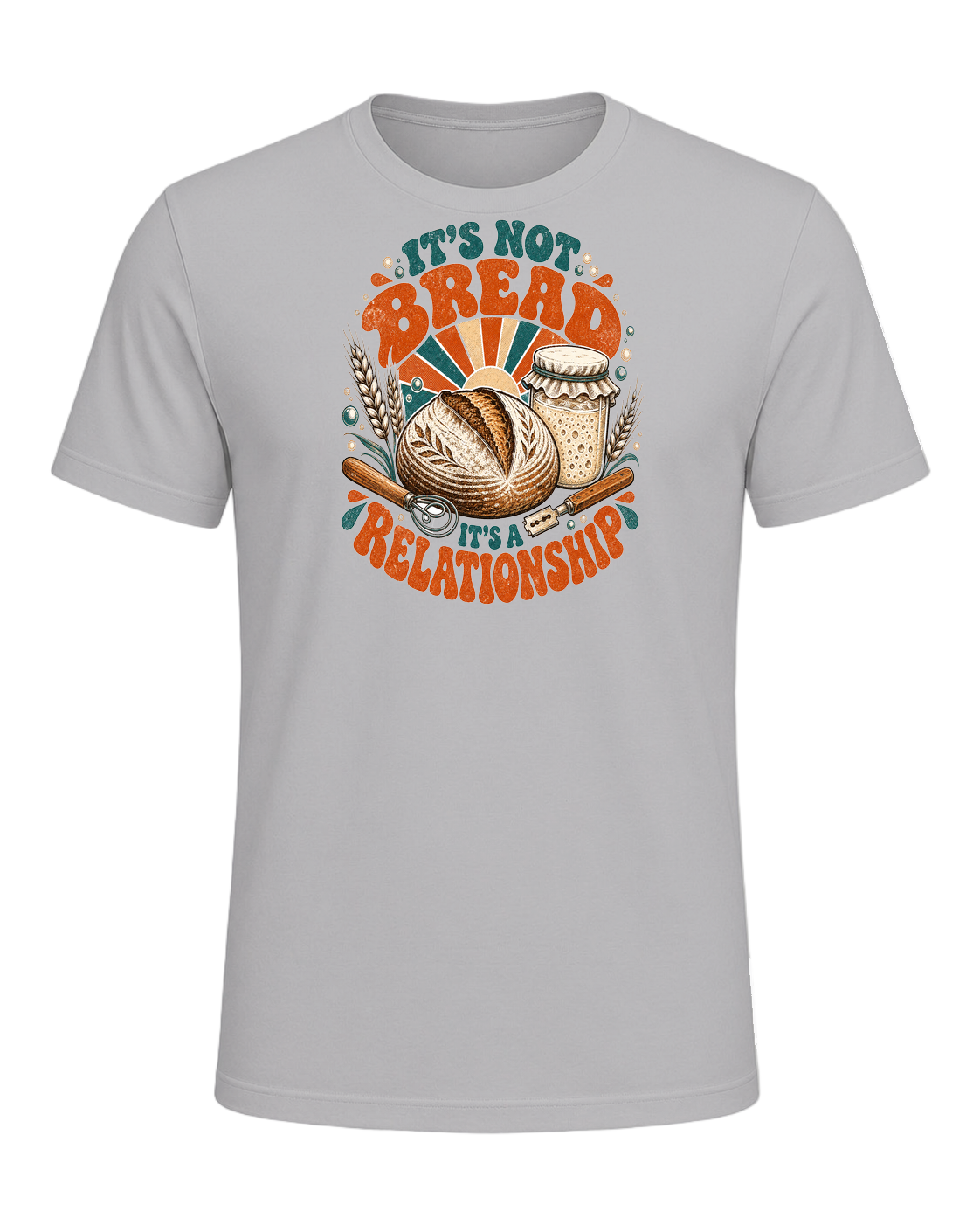 IT'S NOT BREAD IT'S A RELATIONSHIP — Athletic Heather