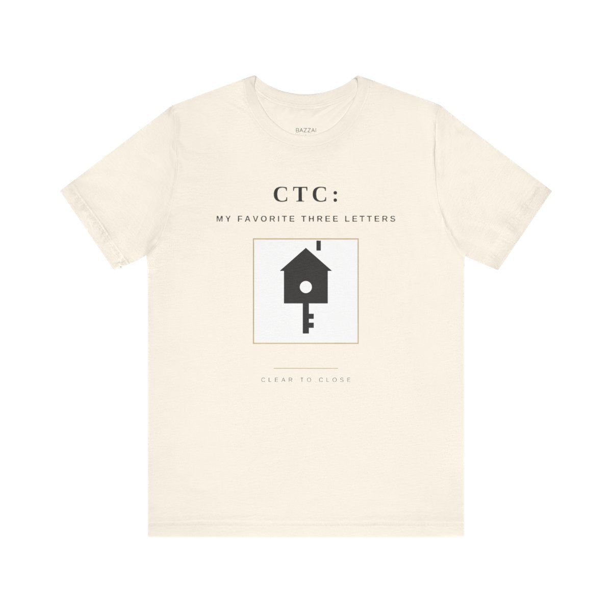 Loan Officer Gift T-Shirt — CTC: My Favorite Three Letters — mortgage t-shirt design