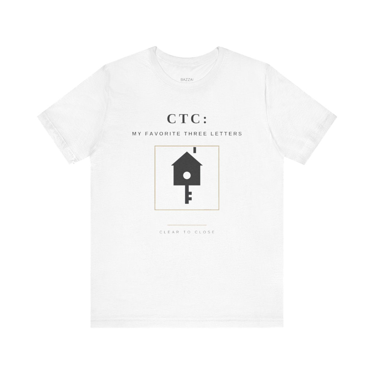 Loan Officer Gift T-Shirt — CTC: My Favorite Three Letters — mortgage t-shirt design