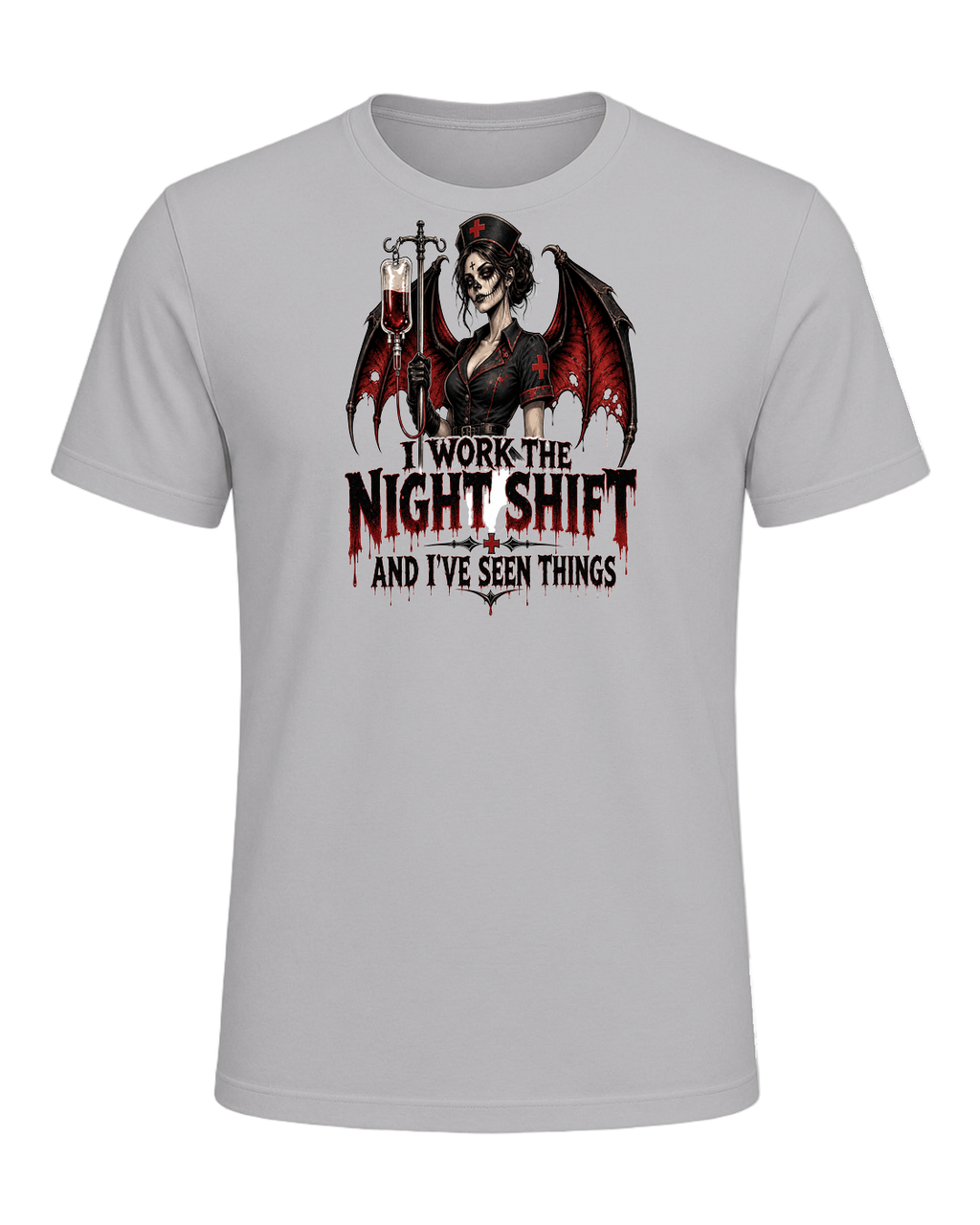 Nurse Night Shift Spooky — Athletic Heather
