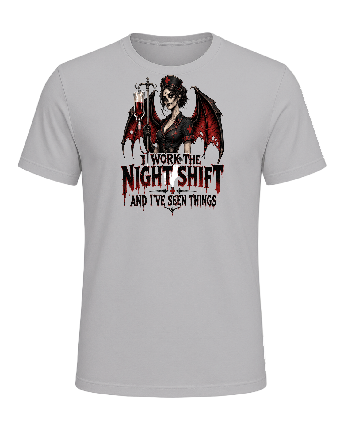 Nurse Night Shift Spooky — Athletic Heather