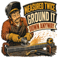 Measured twice, ground it down anyway