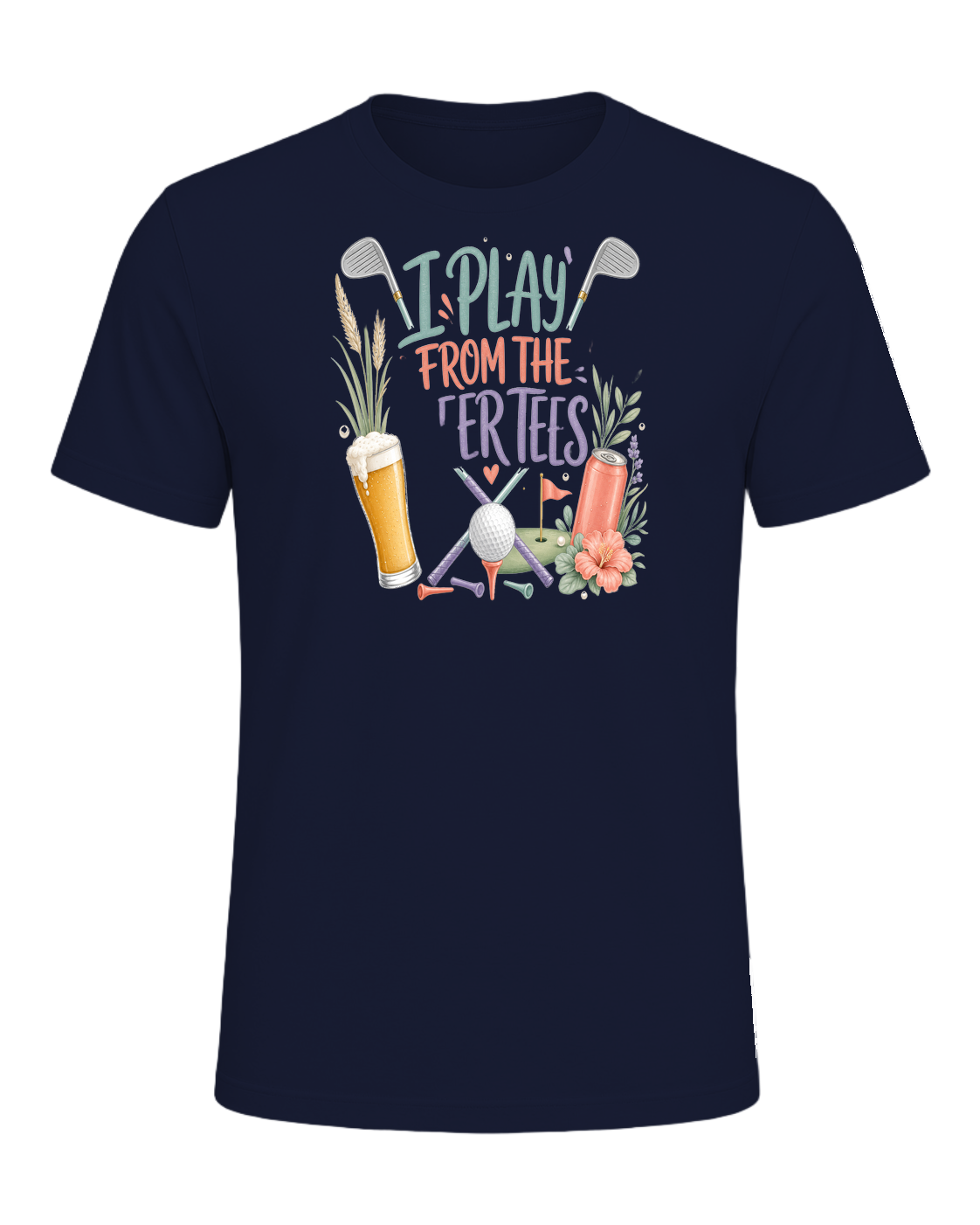 I PLAY FROM THE BEER TEES — Navy