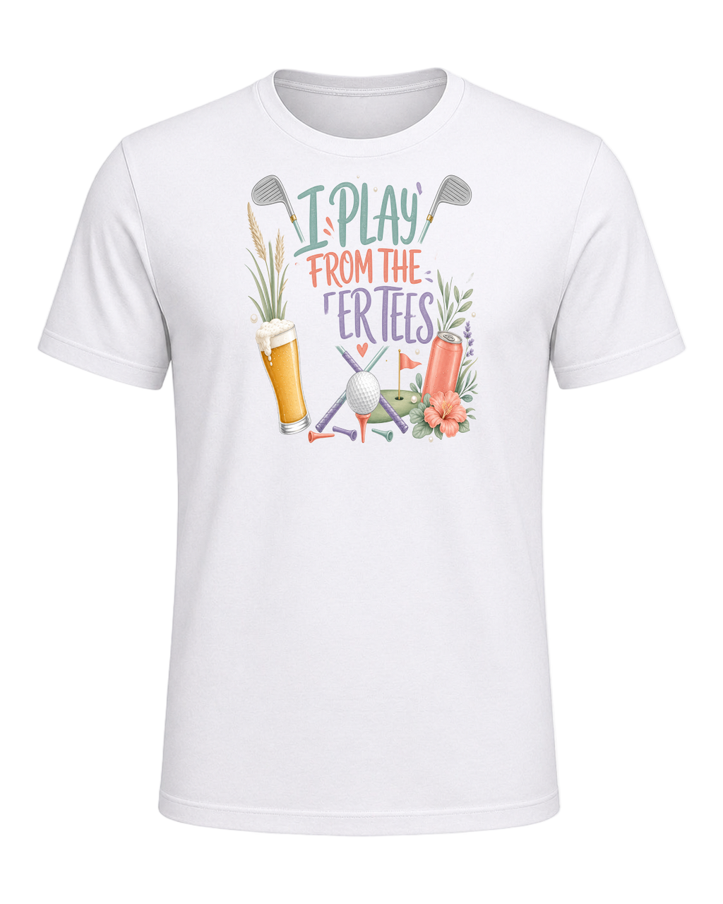 I PLAY FROM THE BEER TEES — White