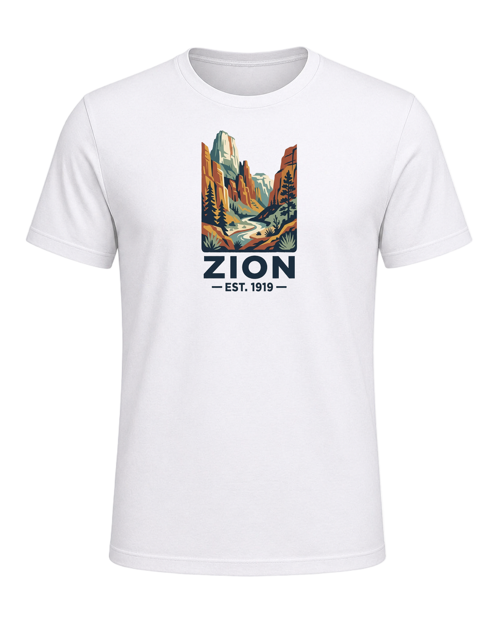 National Park Specific (WPA Style) — White