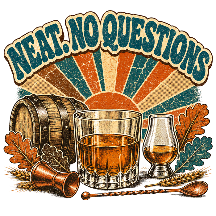 NEAT. NO QUESTIONS — Retro Distressed Tee