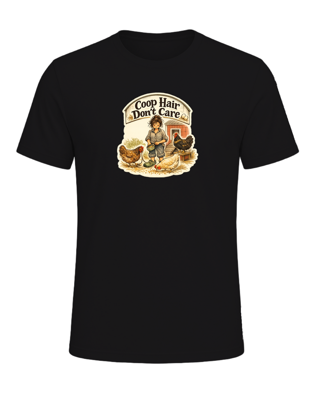 Coop Hair Don't Care Tee — Dark Grey Heather