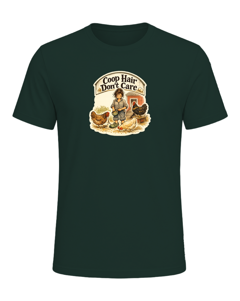 Coop Hair Don't Care Tee — Forest