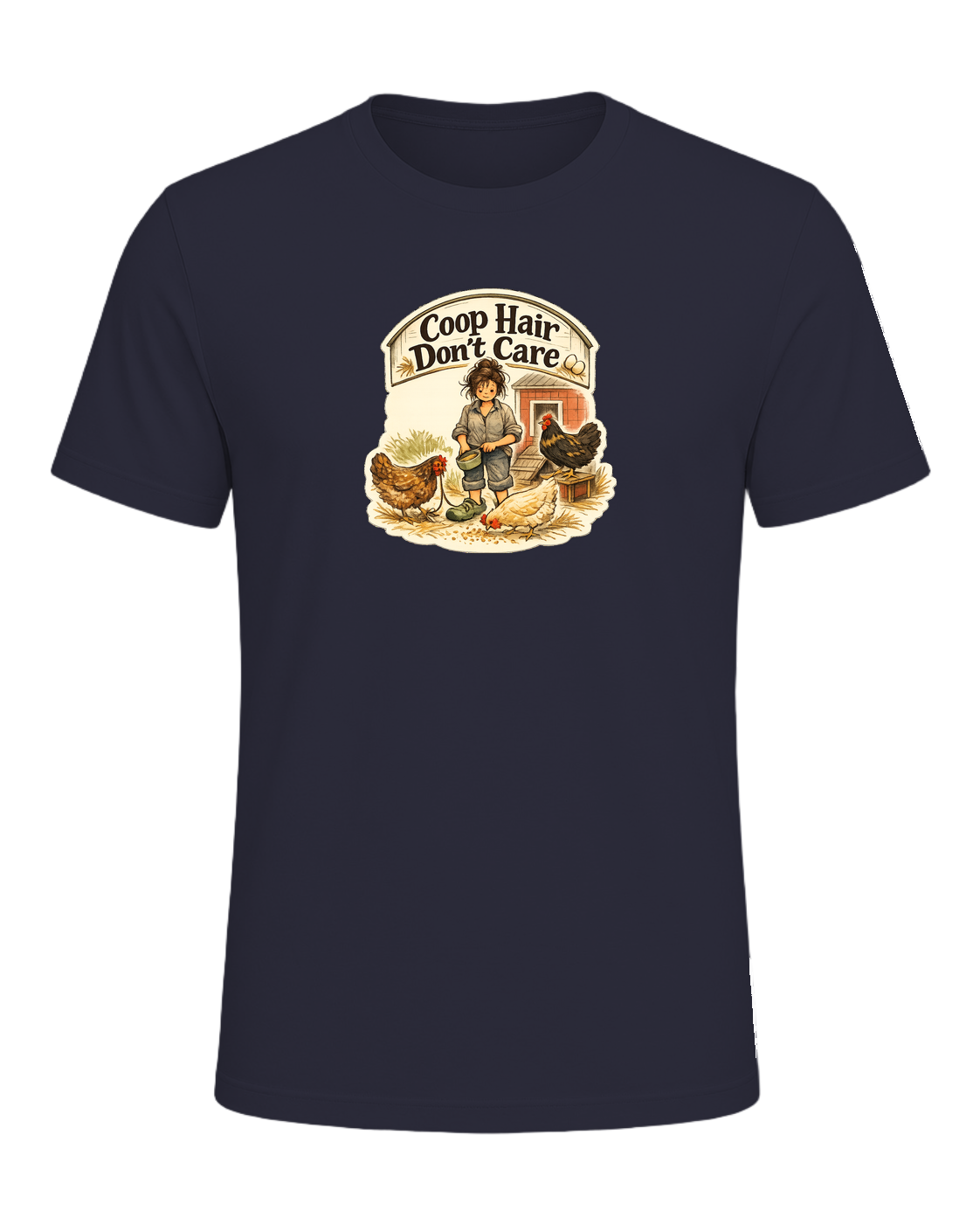 Coop Hair Don't Care Tee — Heather Navy