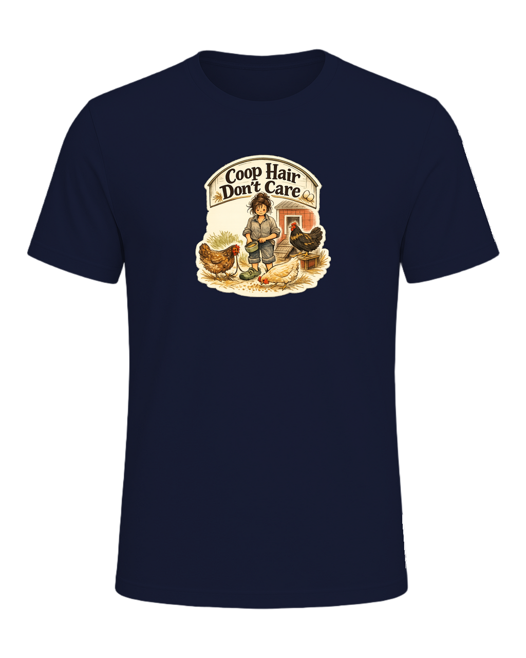 Coop Hair Don't Care Tee — Navy