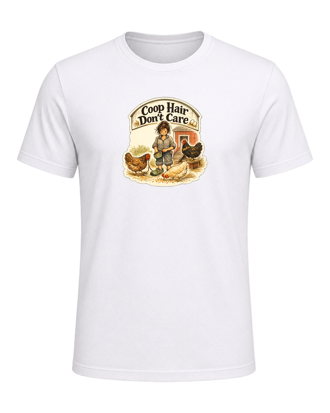 Coop Hair Don't Care Tee — White