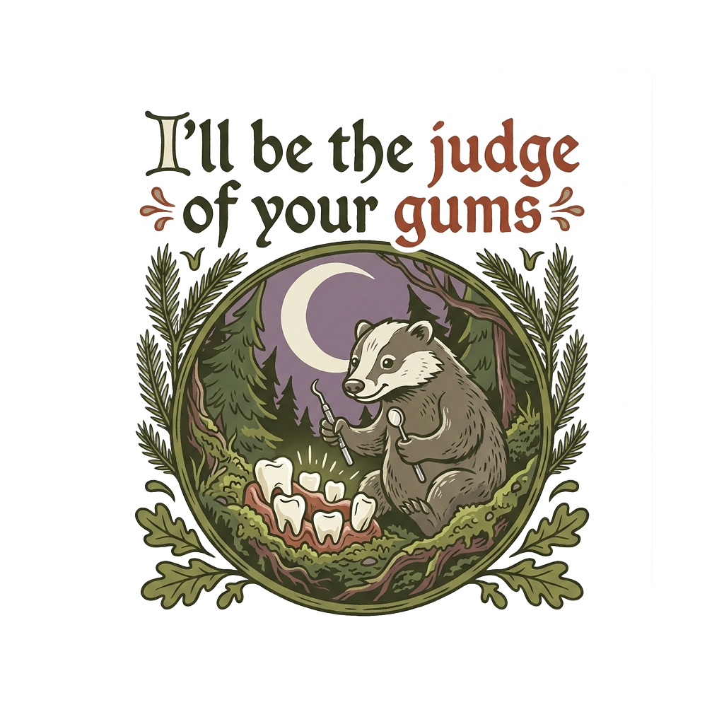 I'll be the judge of your gums