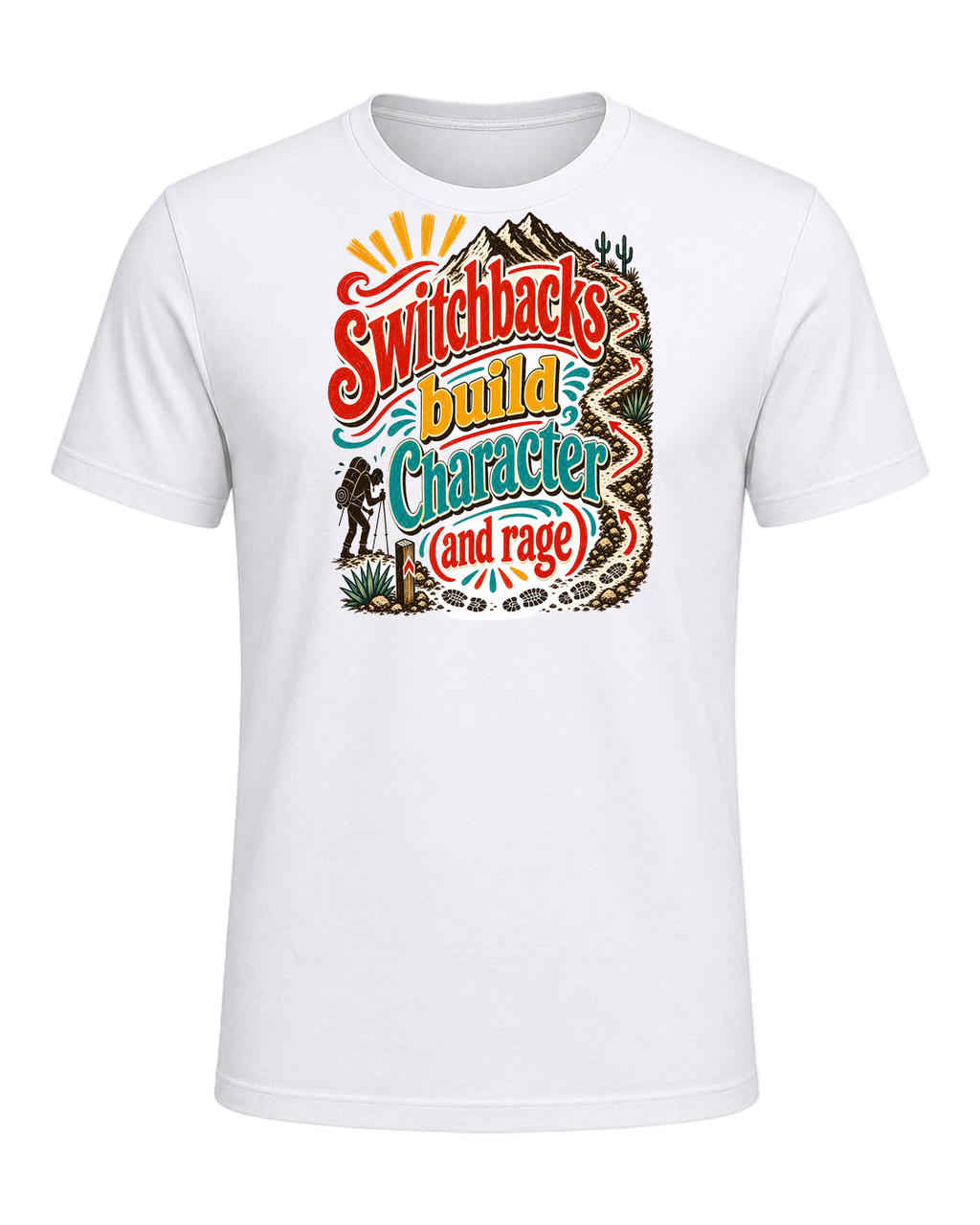 switchbacks build character (and rage) — White