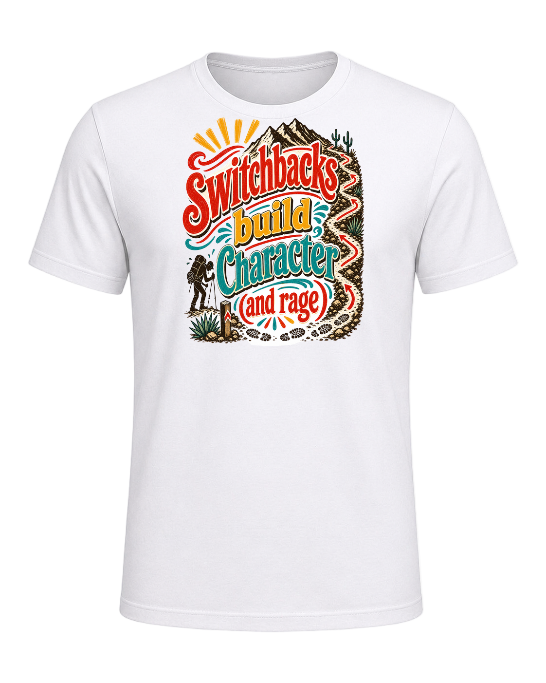 switchbacks build character (and rage) — White