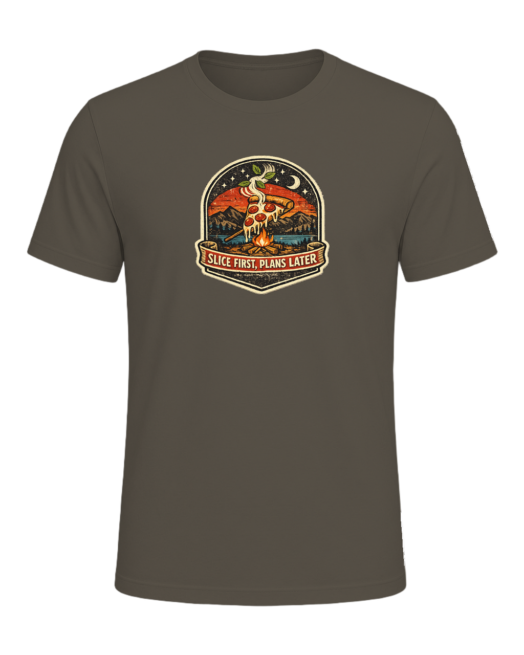 Slice First, Plans Later Tee — Army