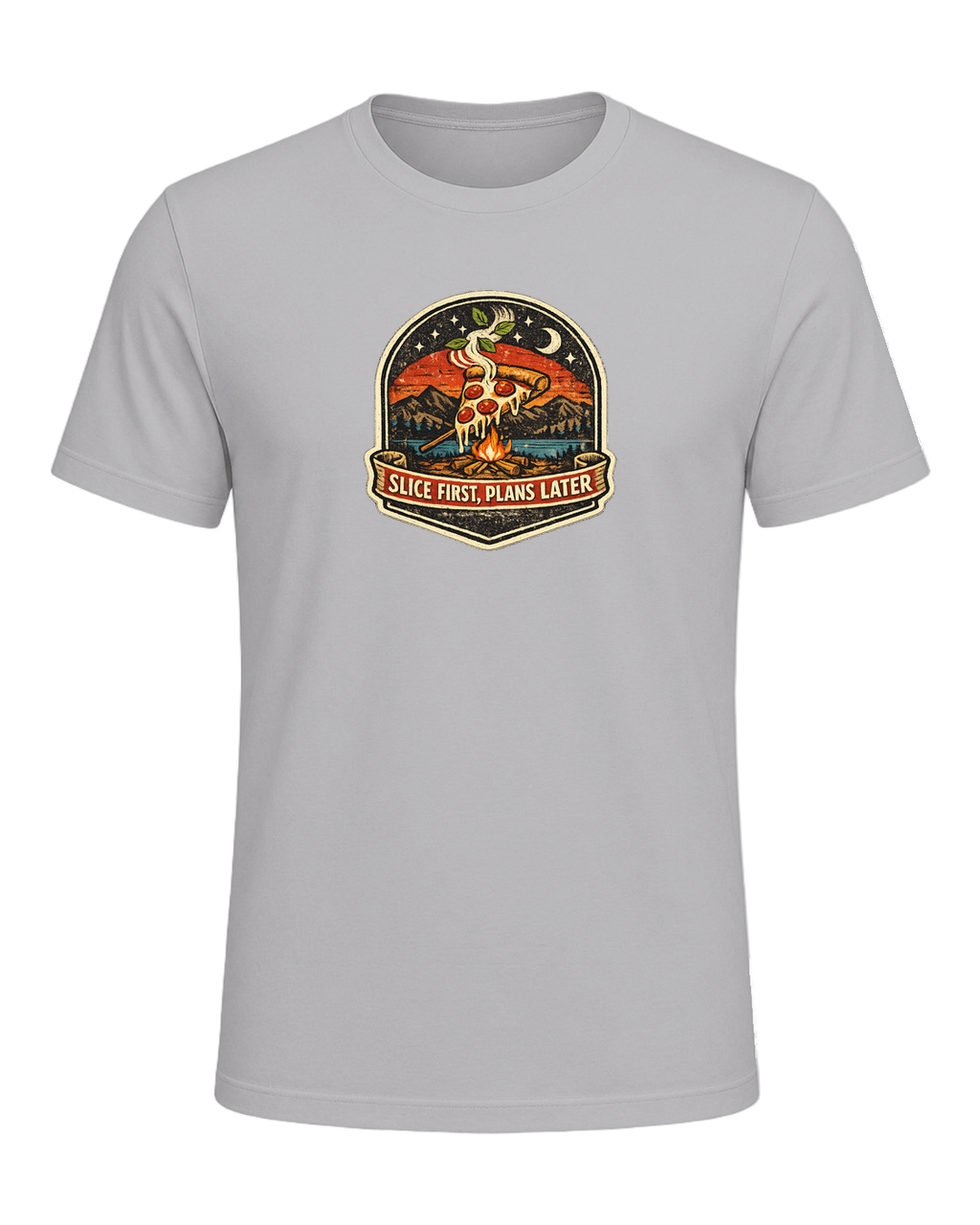 Slice First, Plans Later Tee — Athletic Heather
