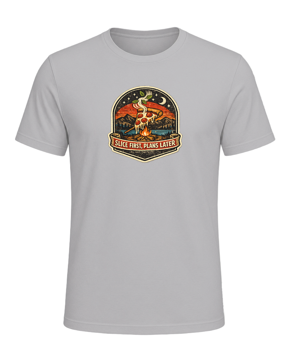 Slice First, Plans Later Tee — Athletic Heather