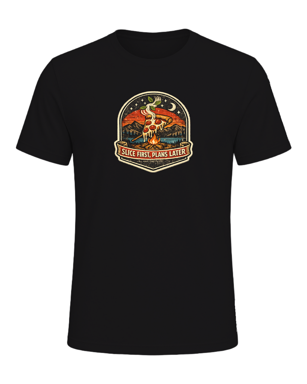 Slice First, Plans Later Tee — Dark Grey Heather