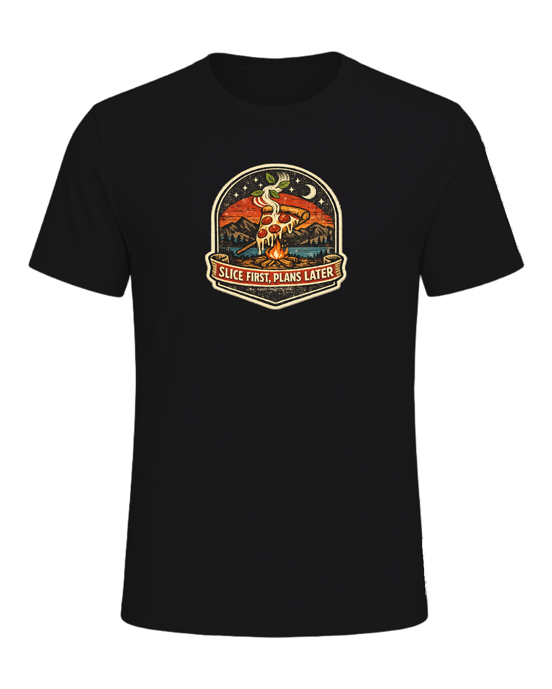 Slice First, Plans Later Tee — Dark Grey Heather