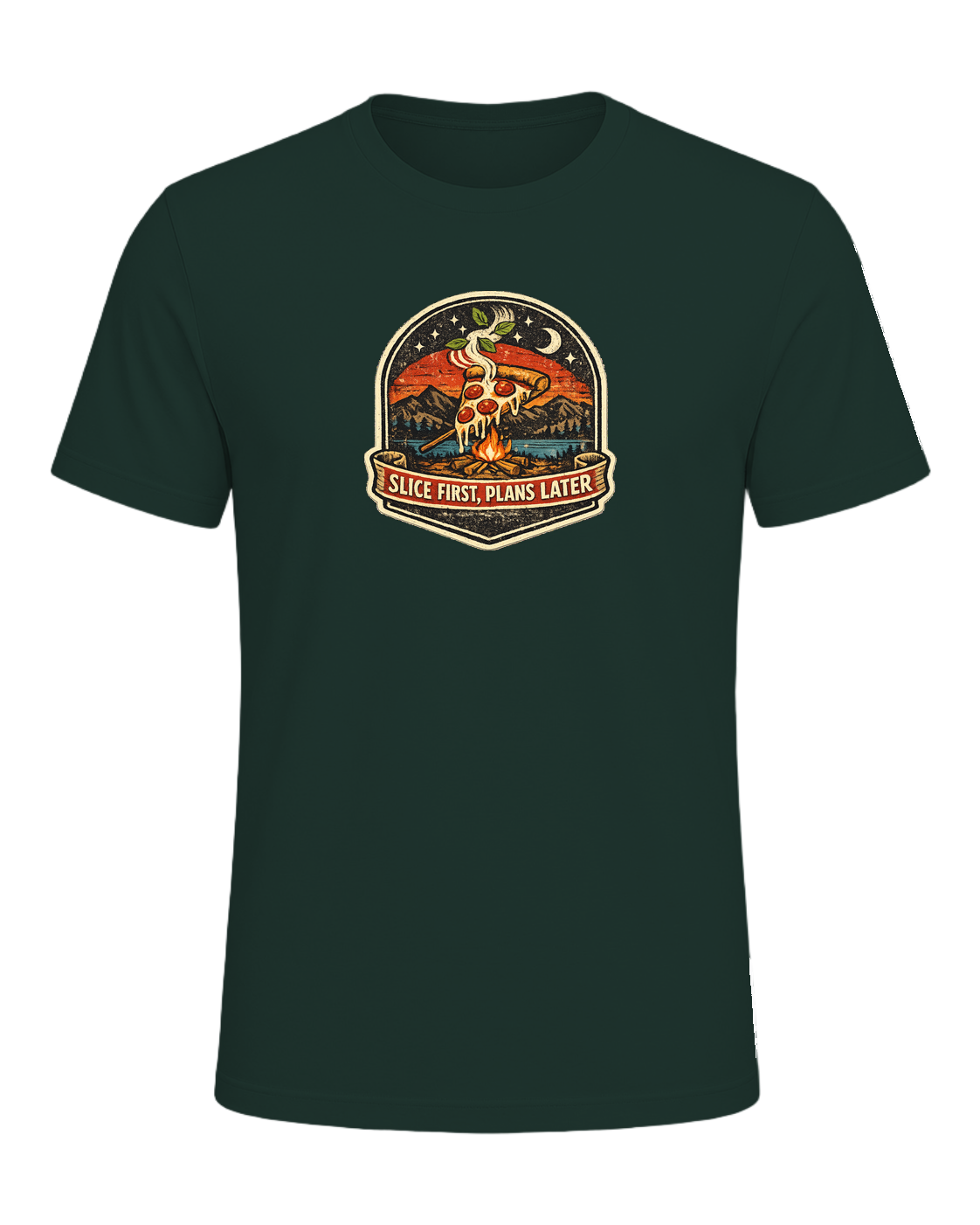 Slice First, Plans Later Tee — Forest
