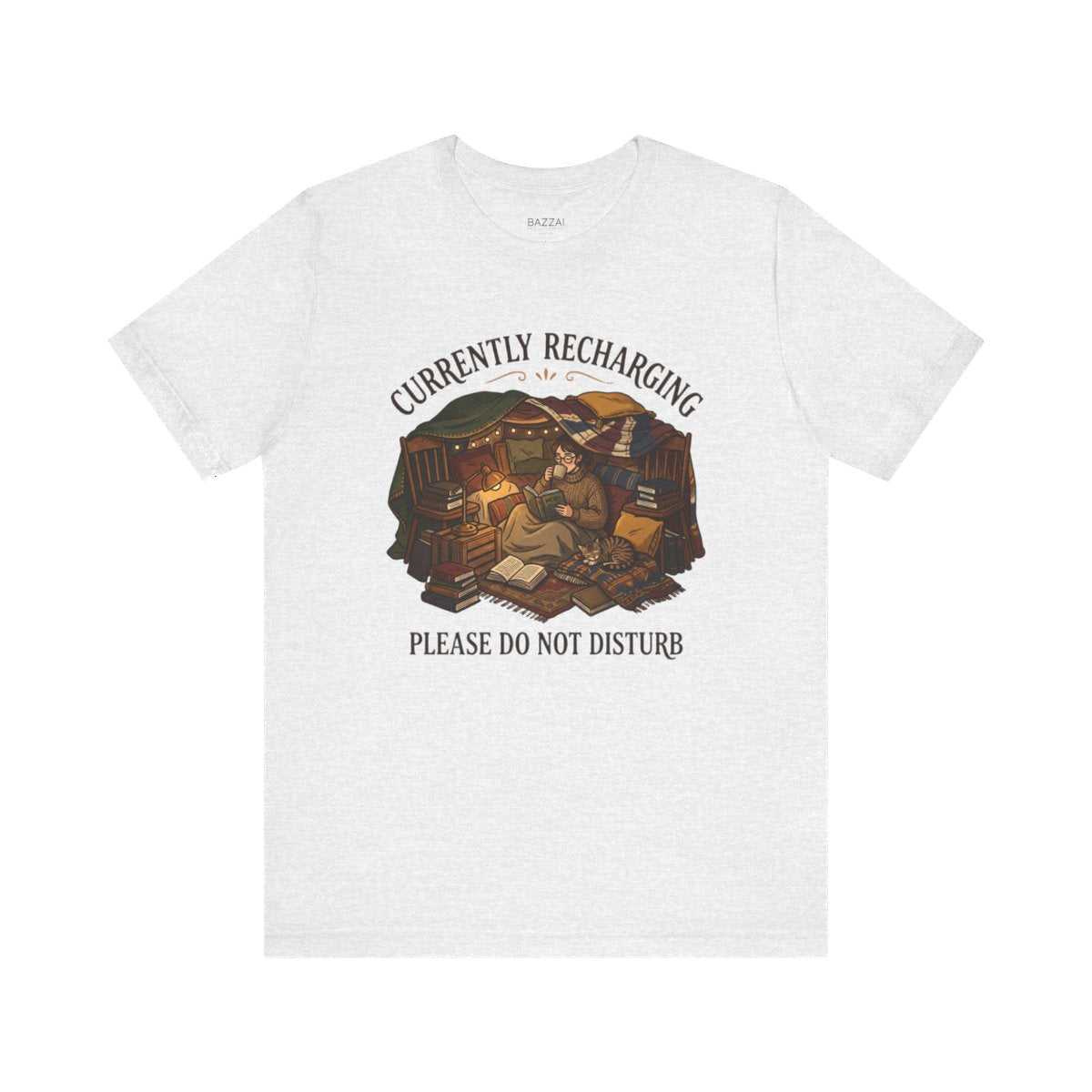 Funny Introvert T-Shirt — Introvert Recharge Mode — relax chill t-shirt design