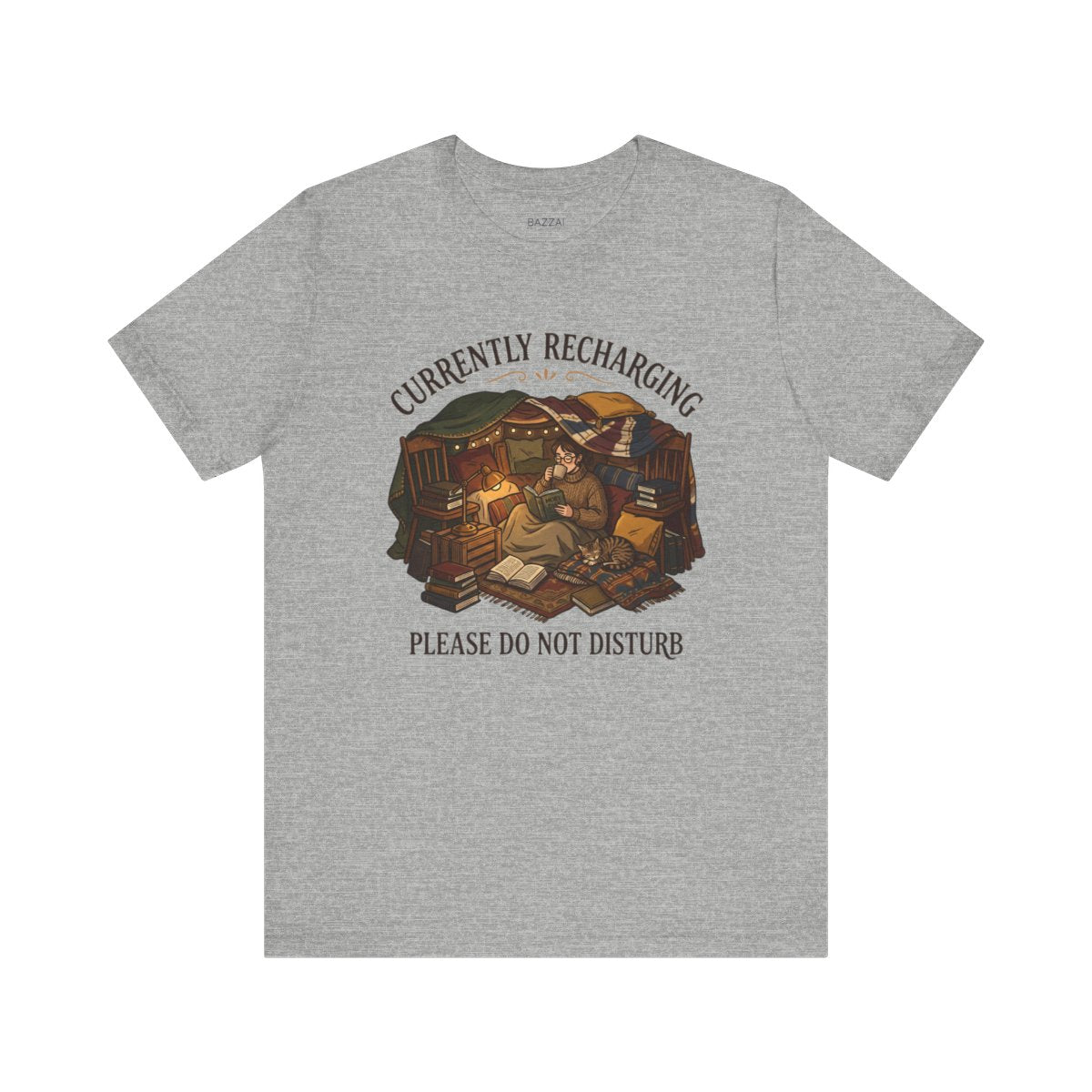 Funny Introvert T-Shirt — Introvert Recharge Mode — relax chill t-shirt design