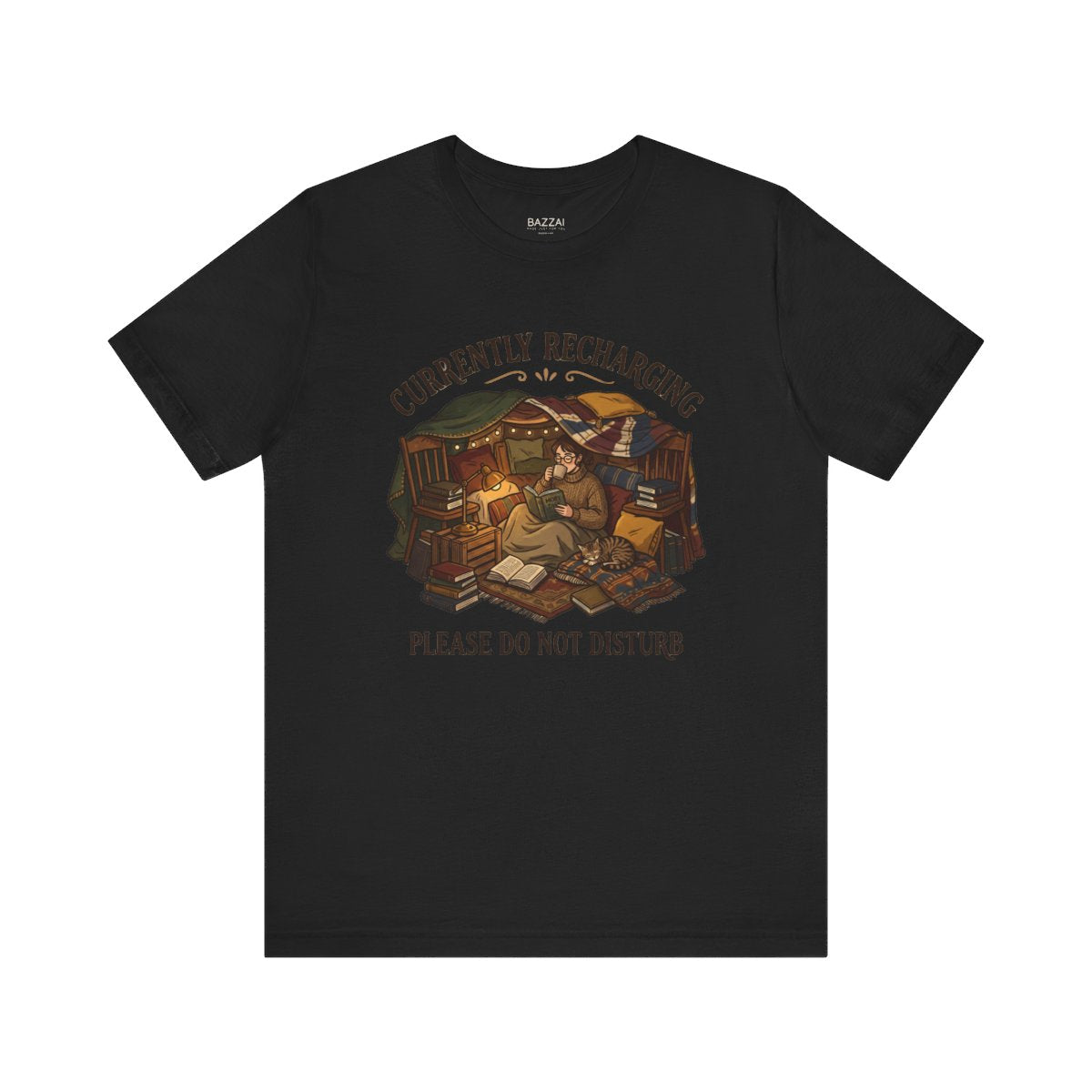 Funny Introvert T-Shirt — Introvert Recharge Mode — relax chill t-shirt design
