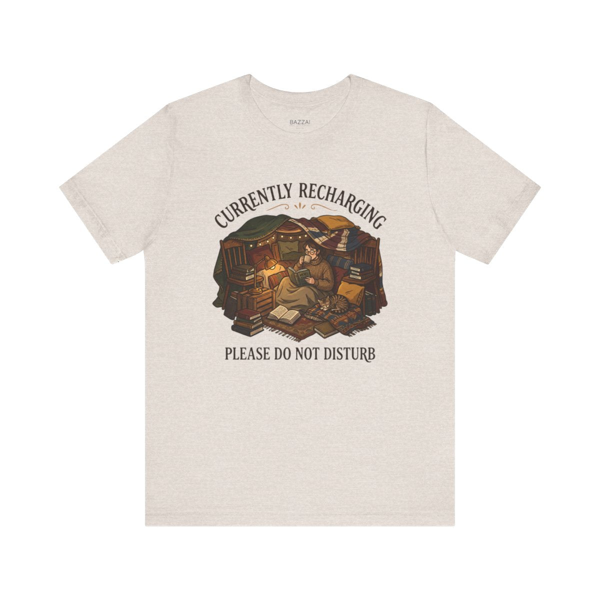 Funny Introvert T-Shirt — Introvert Recharge Mode — relax chill t-shirt design