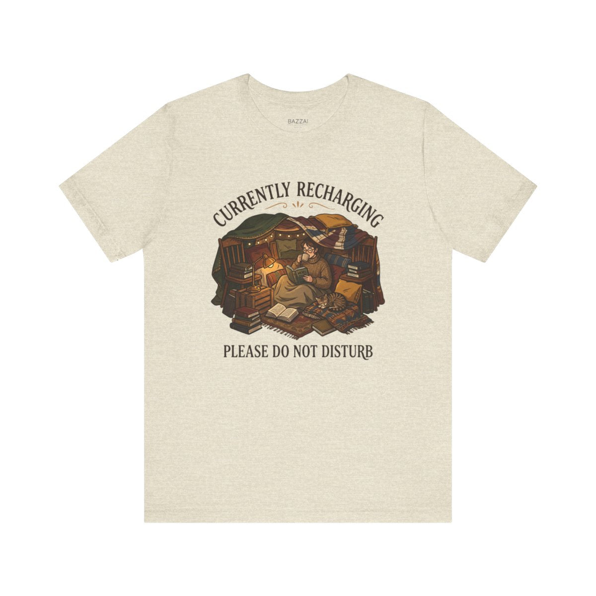 Funny Introvert T-Shirt — Introvert Recharge Mode — relax chill t-shirt design