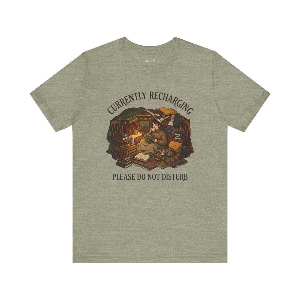 Funny Introvert T-Shirt — Introvert Recharge Mode — relax chill t-shirt design