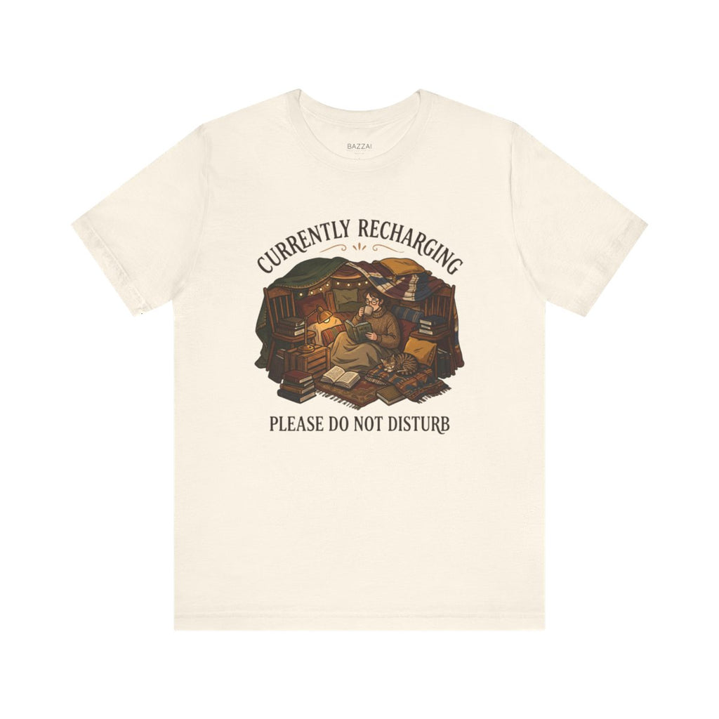 Funny Introvert T-Shirt — Introvert Recharge Mode — relax chill t-shirt design