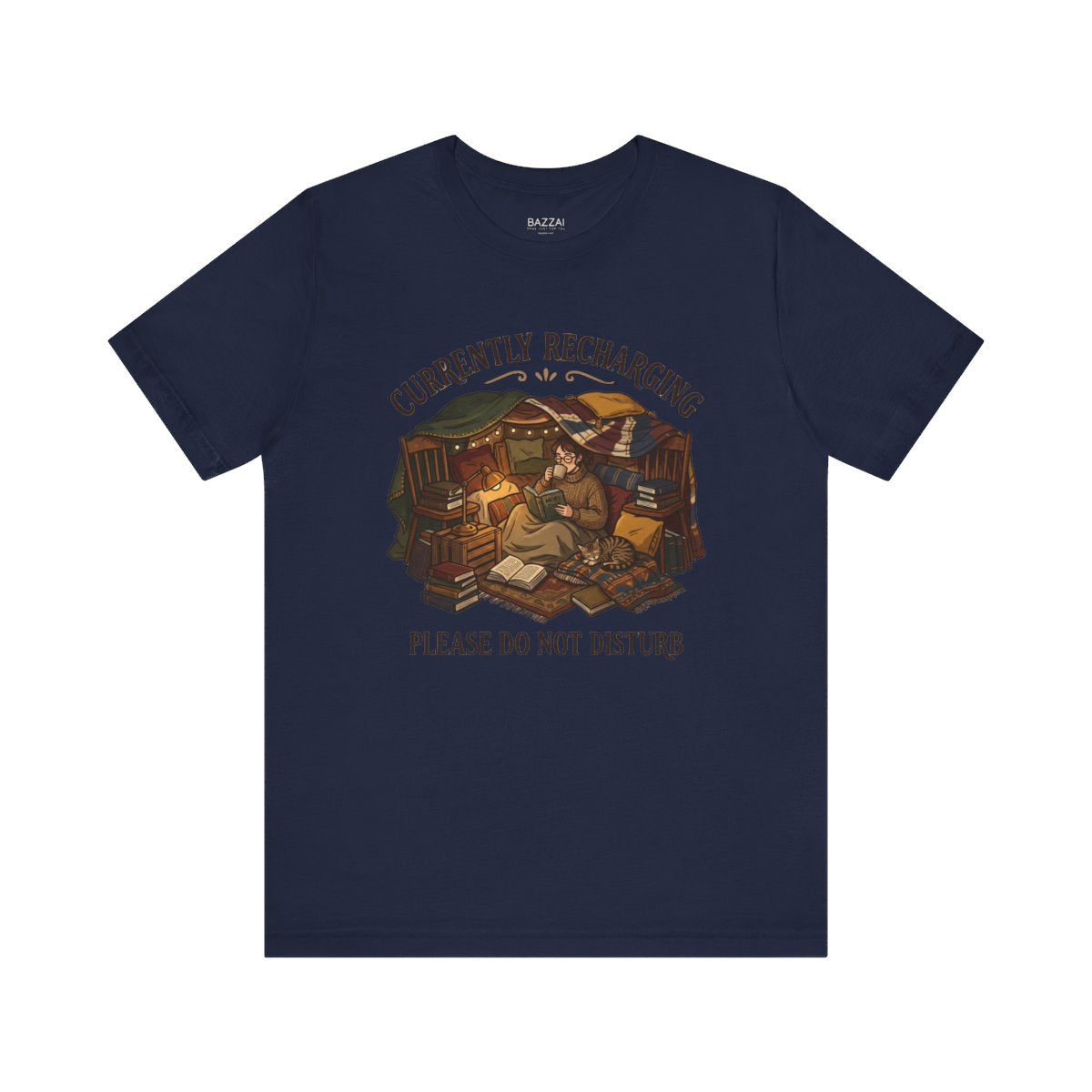 Funny Introvert T-Shirt — Introvert Recharge Mode — relax chill t-shirt design