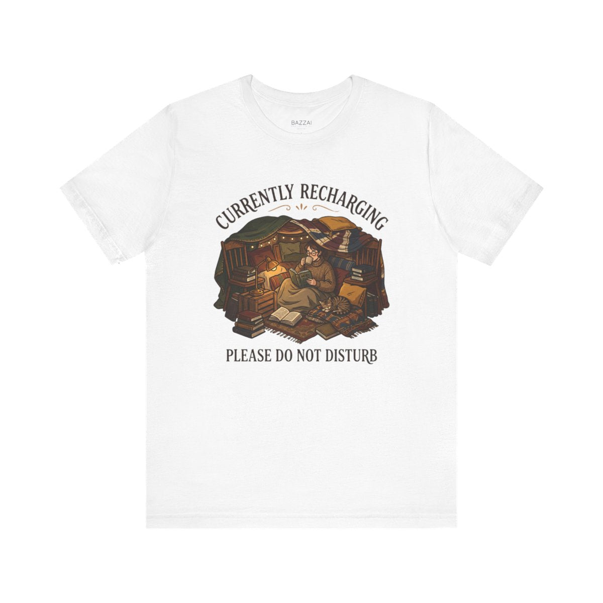 Funny Introvert T-Shirt — Introvert Recharge Mode — relax chill t-shirt design