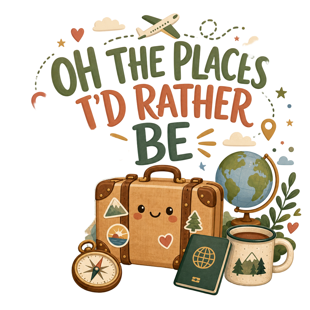 OH THE PLACES I'D RATHER BE