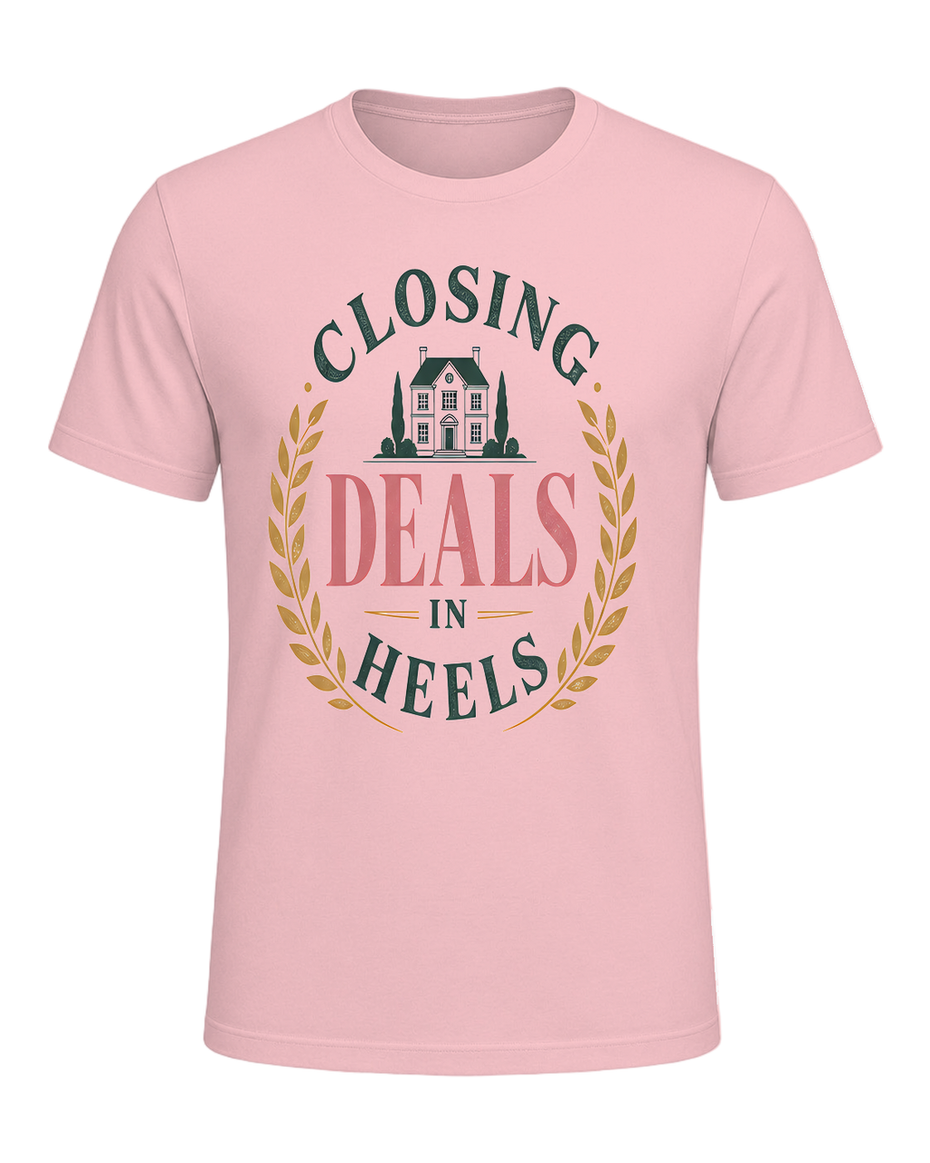 CLOSING DEALS IN HEELS — Pink