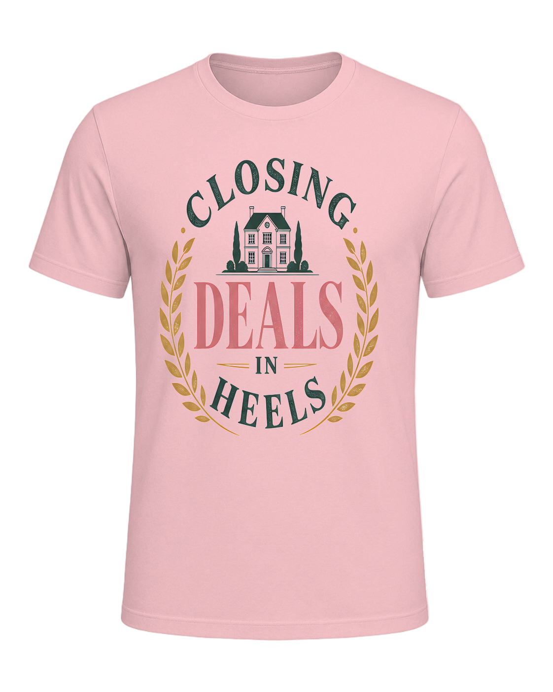 CLOSING DEALS IN HEELS — Pink