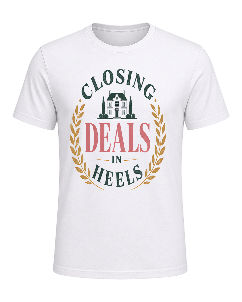CLOSING DEALS IN HEELS — White