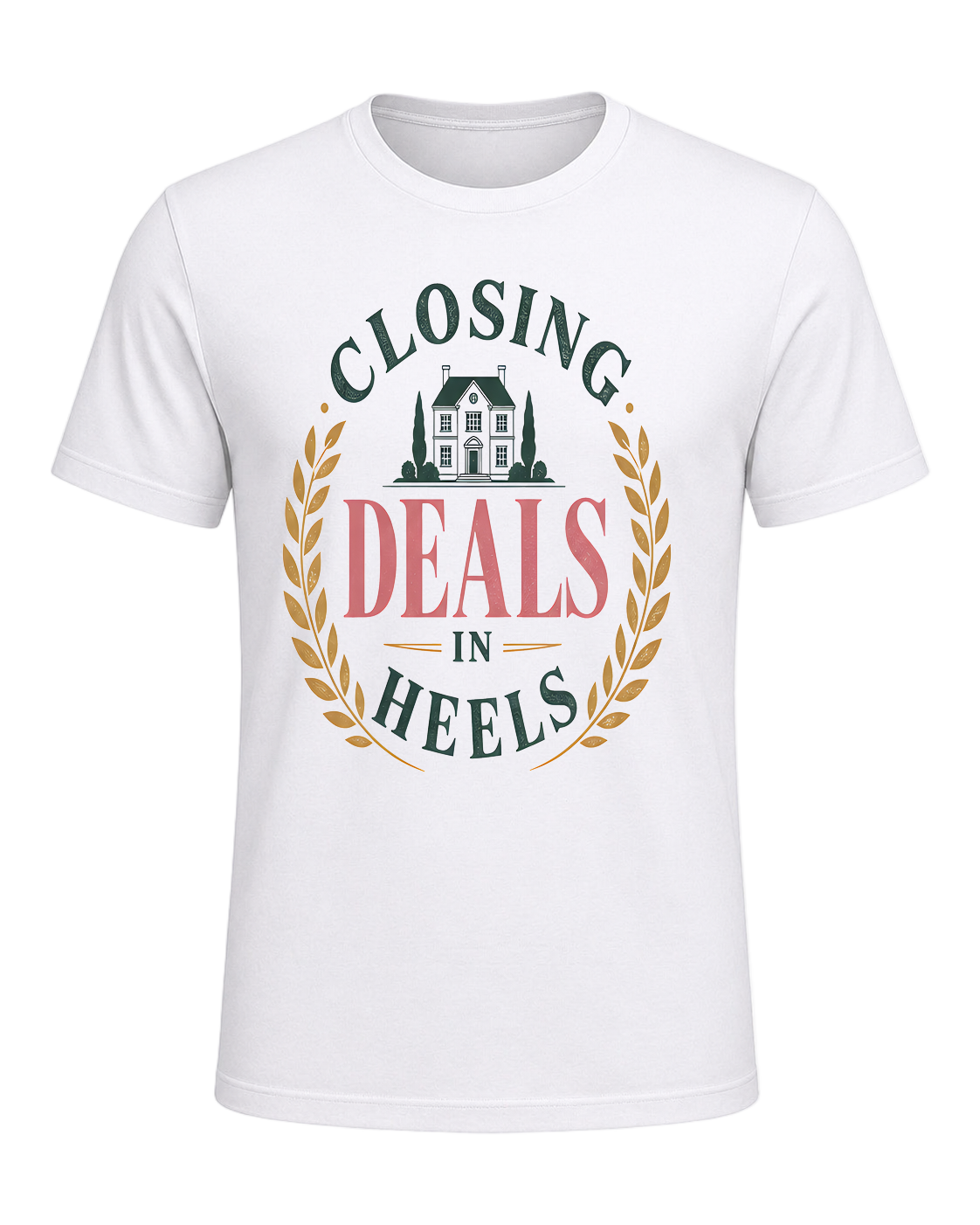 CLOSING DEALS IN HEELS — White
