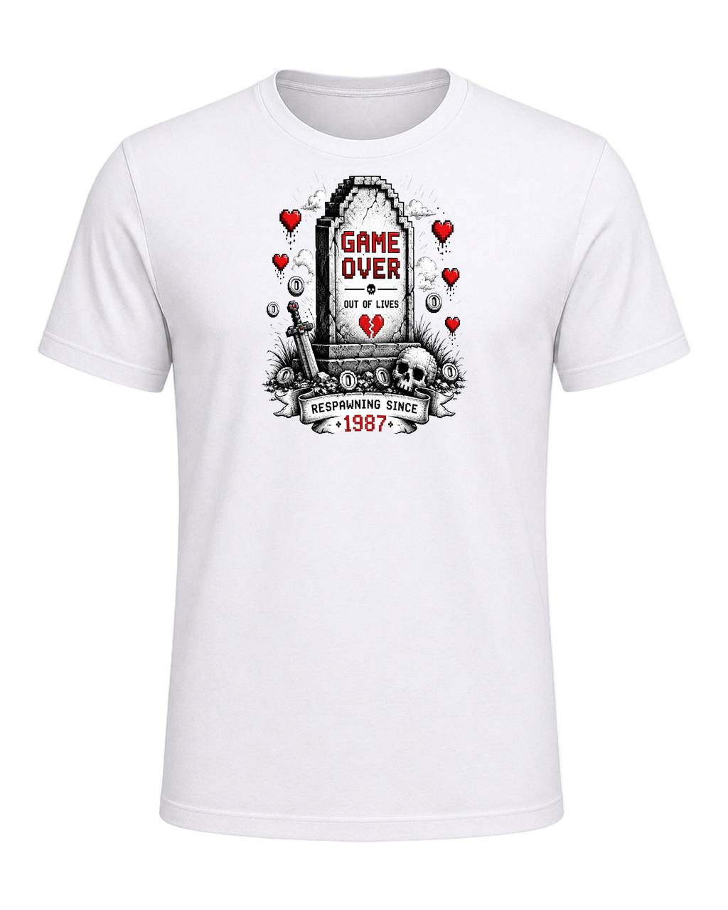 Game Over Humor — White