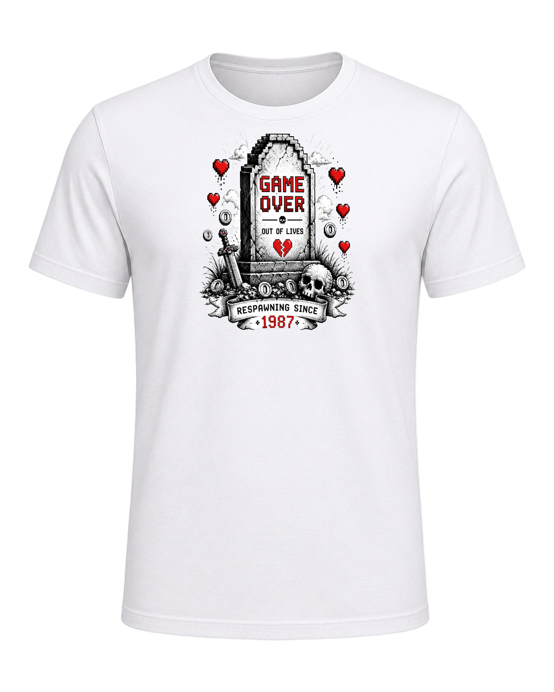 Game Over Humor — White