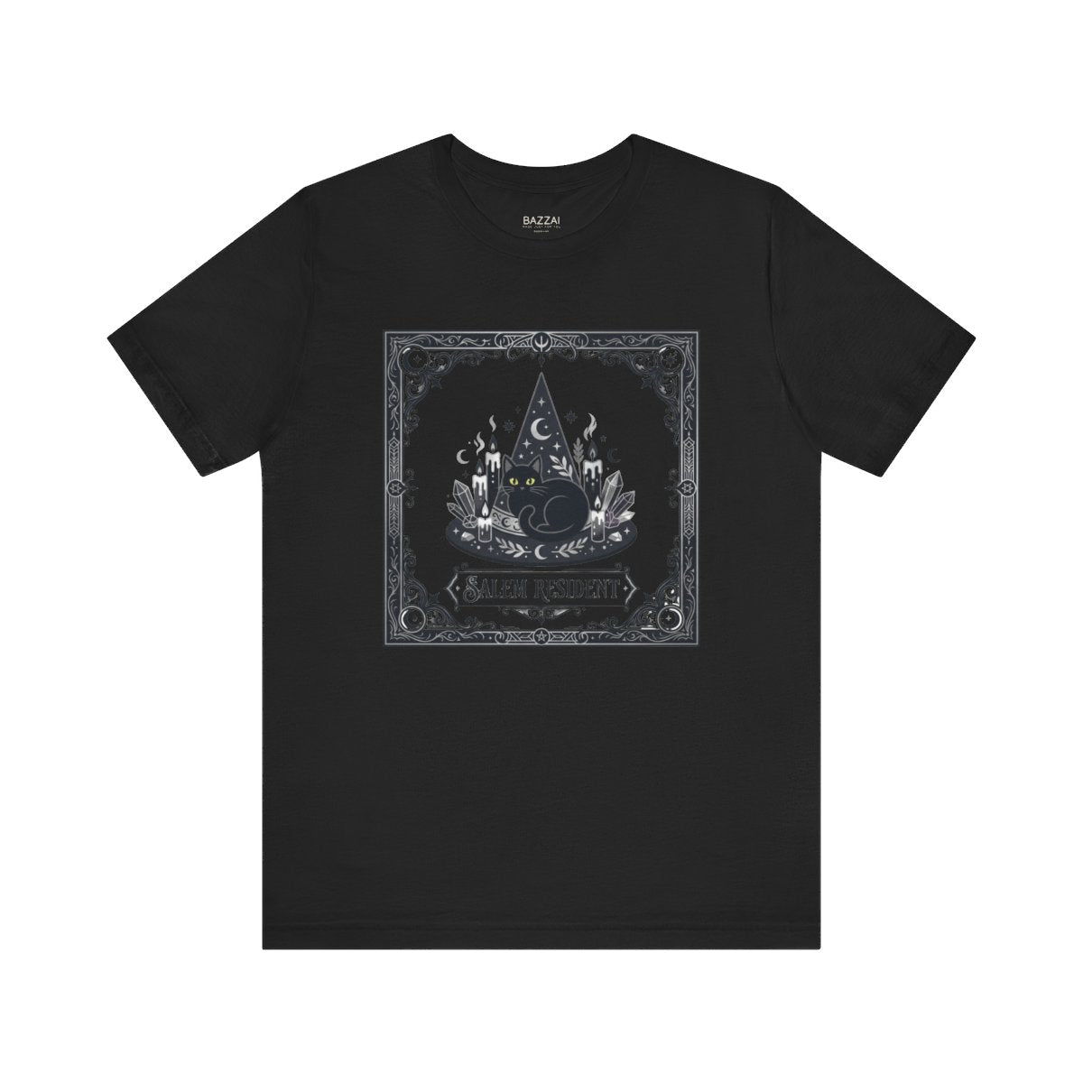 Black Cat T-Shirt — Familiar Energy — t-shirt design