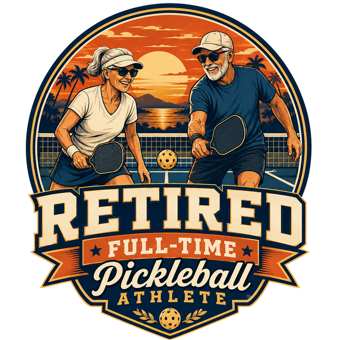 Retired — Full-Time Pickleball Athlete — Retro Sunset