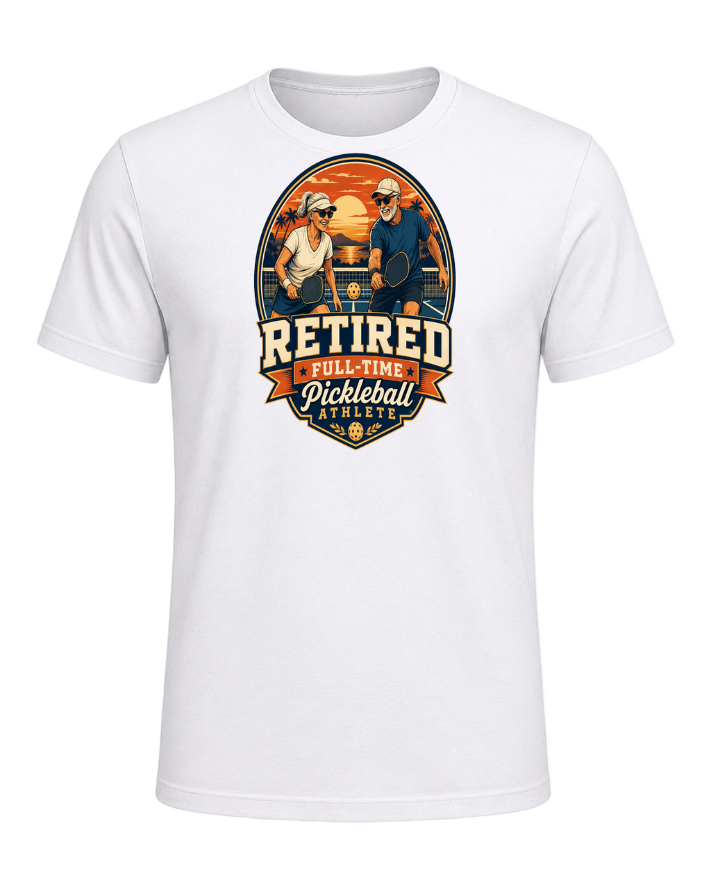 Pickleball Retirement — White