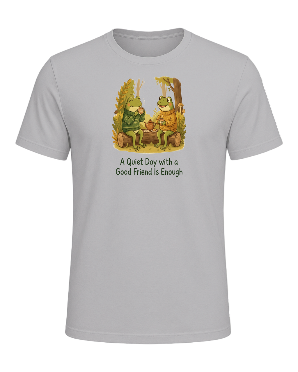Cozy Frog Friends — Athletic Heather