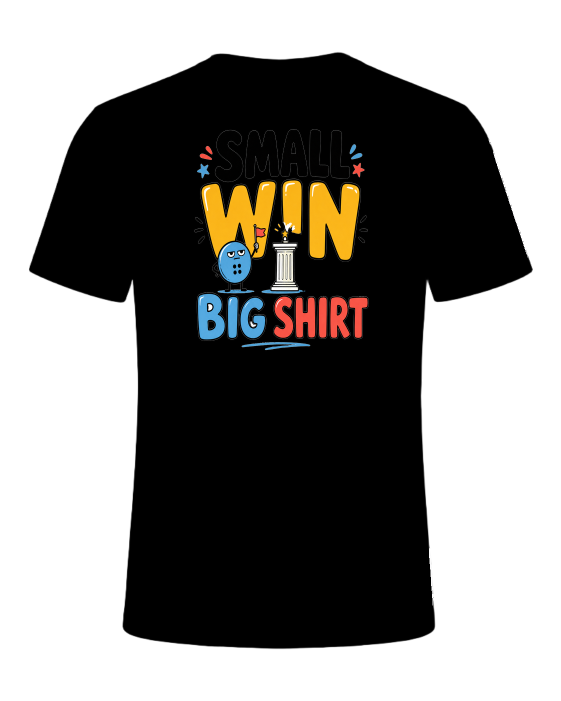 SMALL WIN BIG SHIRT — Black