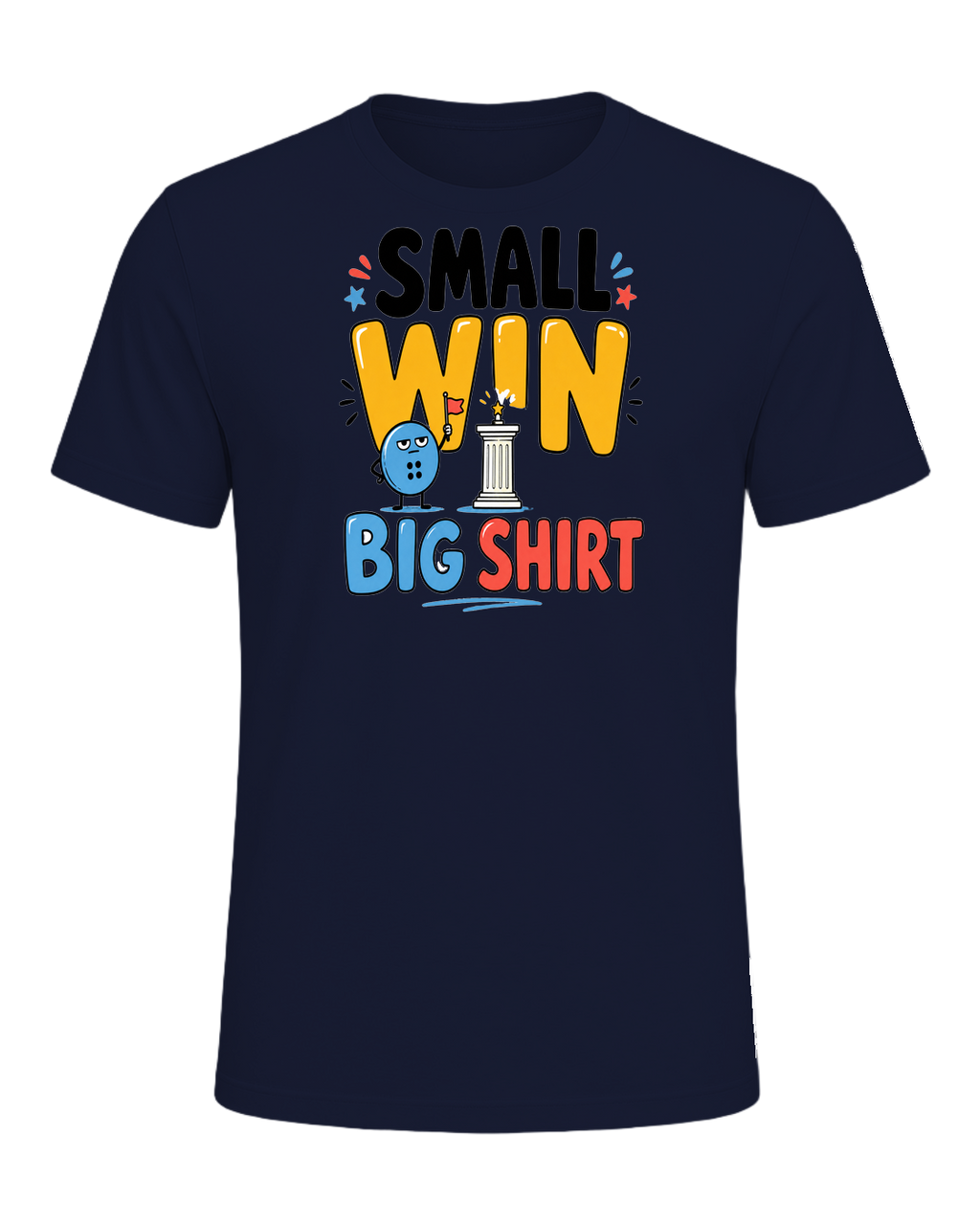SMALL WIN BIG SHIRT — Navy